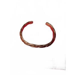 Copper Twisted Cuff Bracelet